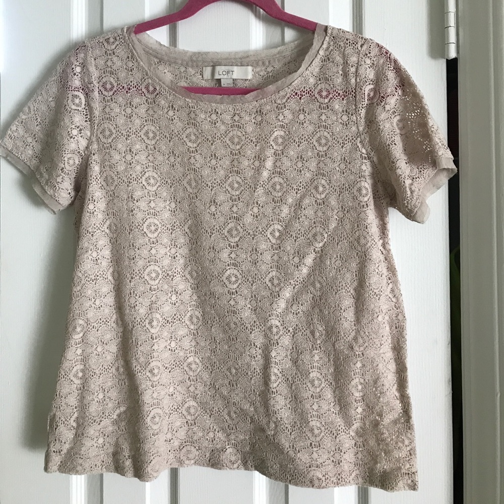 Ann Taylor Loft crocheted top!