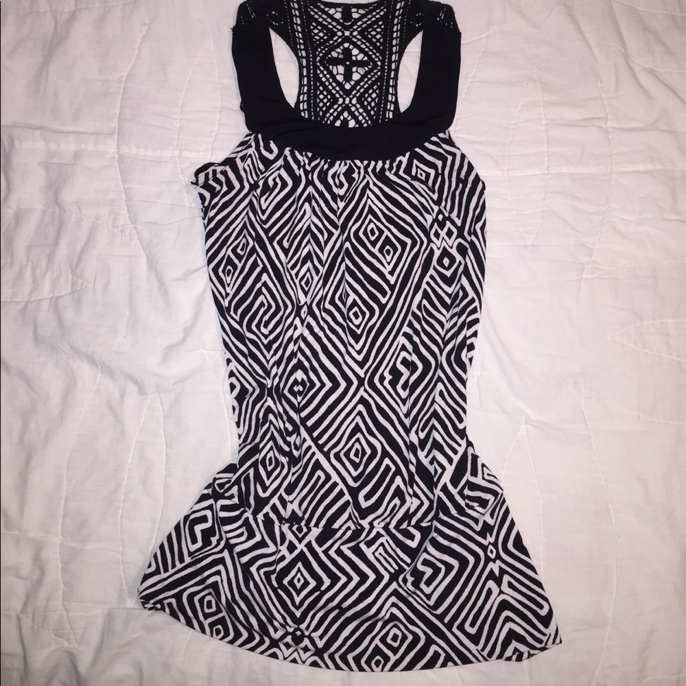 A. Byer crochet back top
