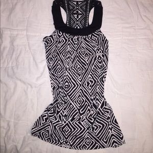 A. Byer crochet back top