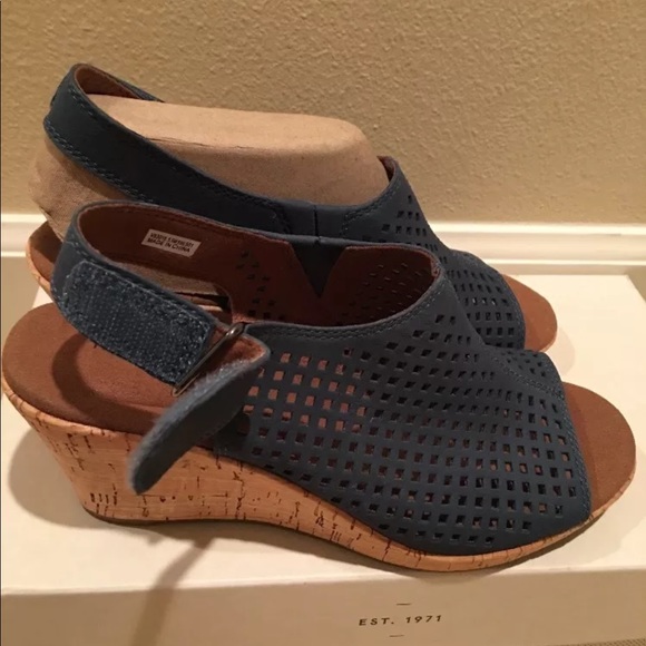 NEW ROCKPORT BRIAH PERF SLING Sz5.5 M TEAL SARCELL - Picture 7 of 8