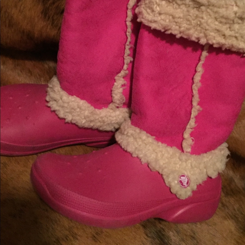 Ladies CROCS boots 7 W