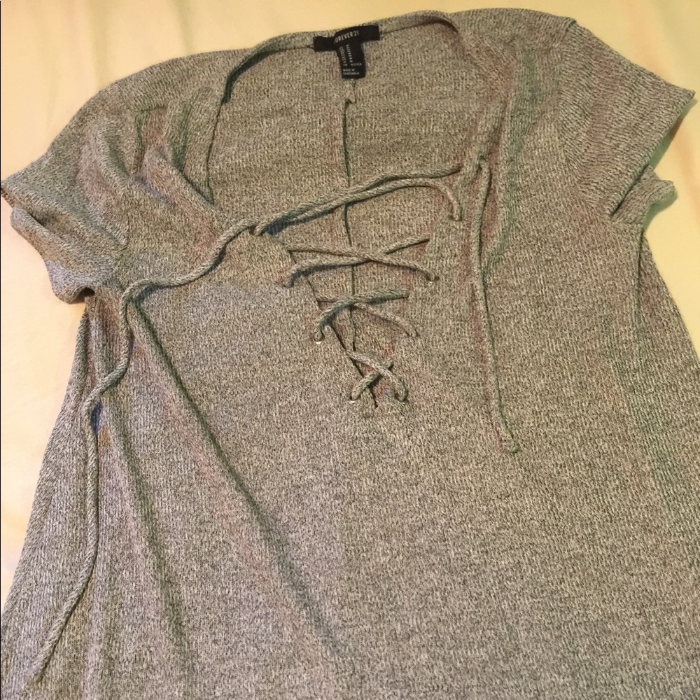 Short flowy grey dress