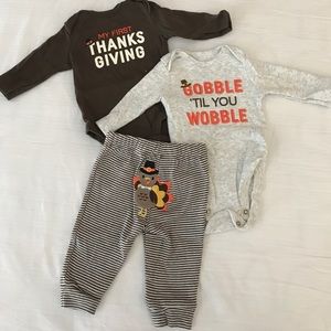 3 Piece Carters Thanksgiving outfit! NB