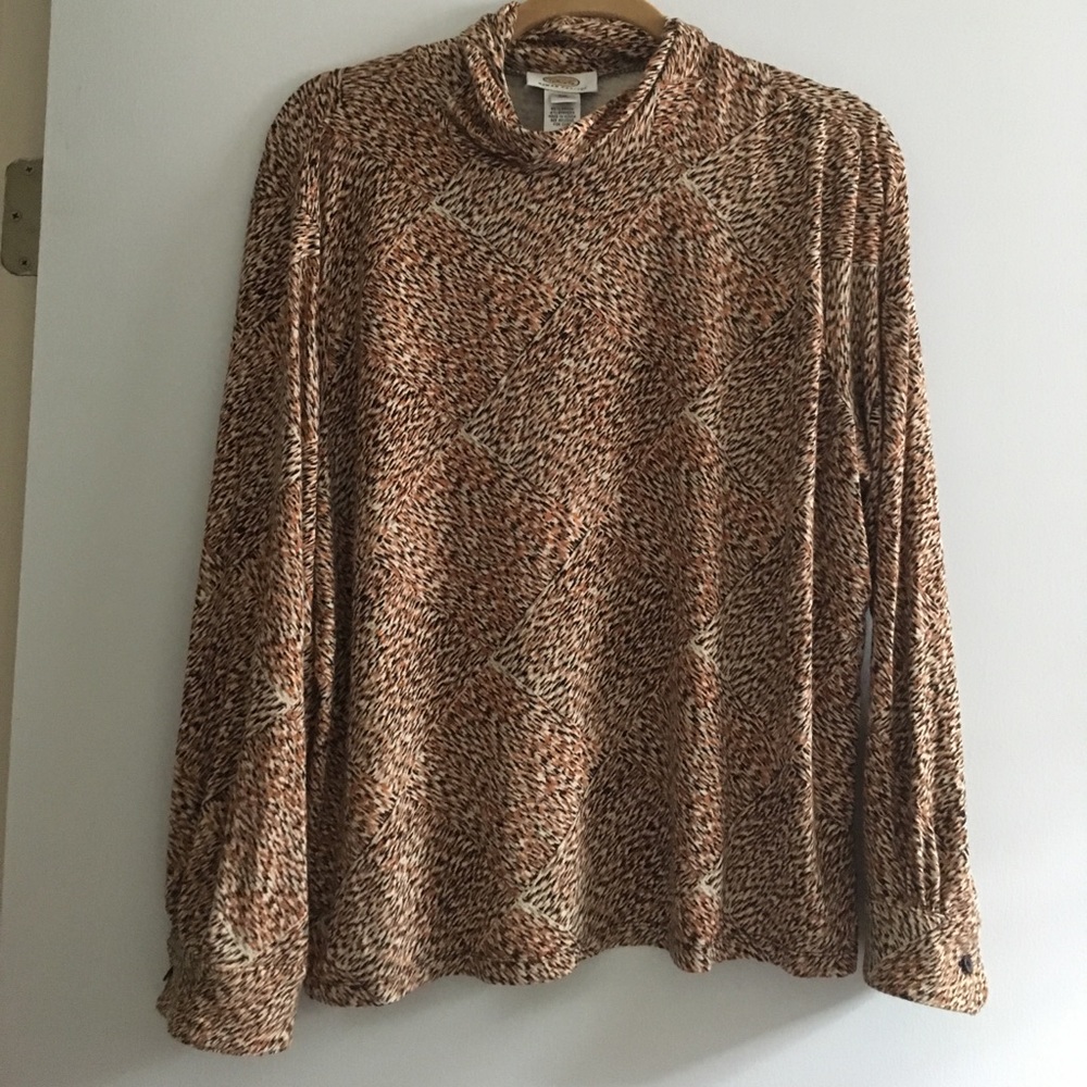 Talbots cowl neck blouse top 2X Petite