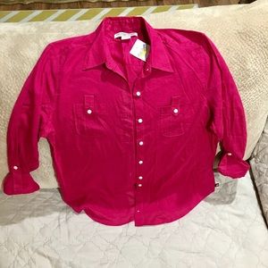 Polo Jeans Co  New Fuchsia Blouse