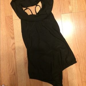 iheartraves hooded crossback bodysuit