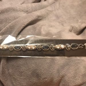 Pink pewter hair jewelery headband