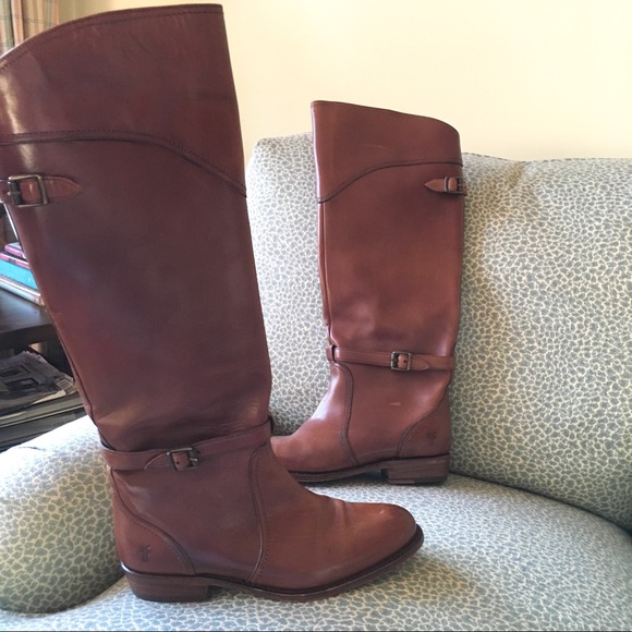 Frye Dorado Leather Riding Boots - Picture 6 of 8