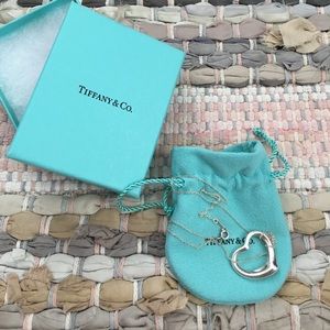 Tiffany and Co. necklace open heart Elsa Peretti. Tiffany and Co. necklace open heart Elsa Peretti.