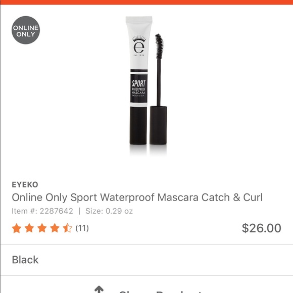 Eyeko sport waterproof catch and curl mascara - Picture 4 of 4