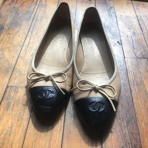 Chanel Leather Ballet Flats Chanel Leather Ballet Flats