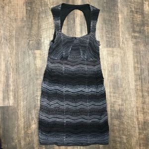 size 0 Free People Gray Bodycon Cutout