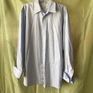 Blue/tan men's shirt
