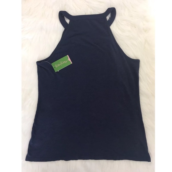 Lilly Pulitzer Arya tank navy blue XL NWT - Picture 5 of 8
