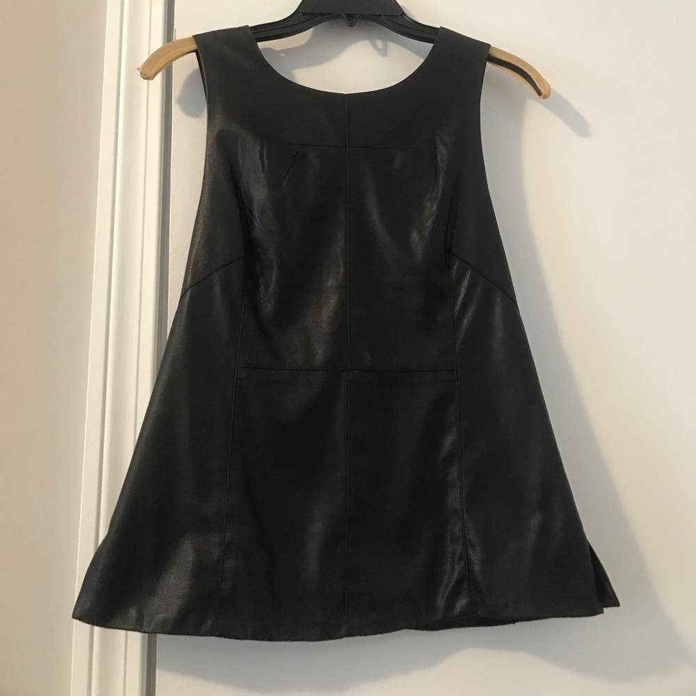 Sanctuary Vegan "Leather" Tank with Low Back