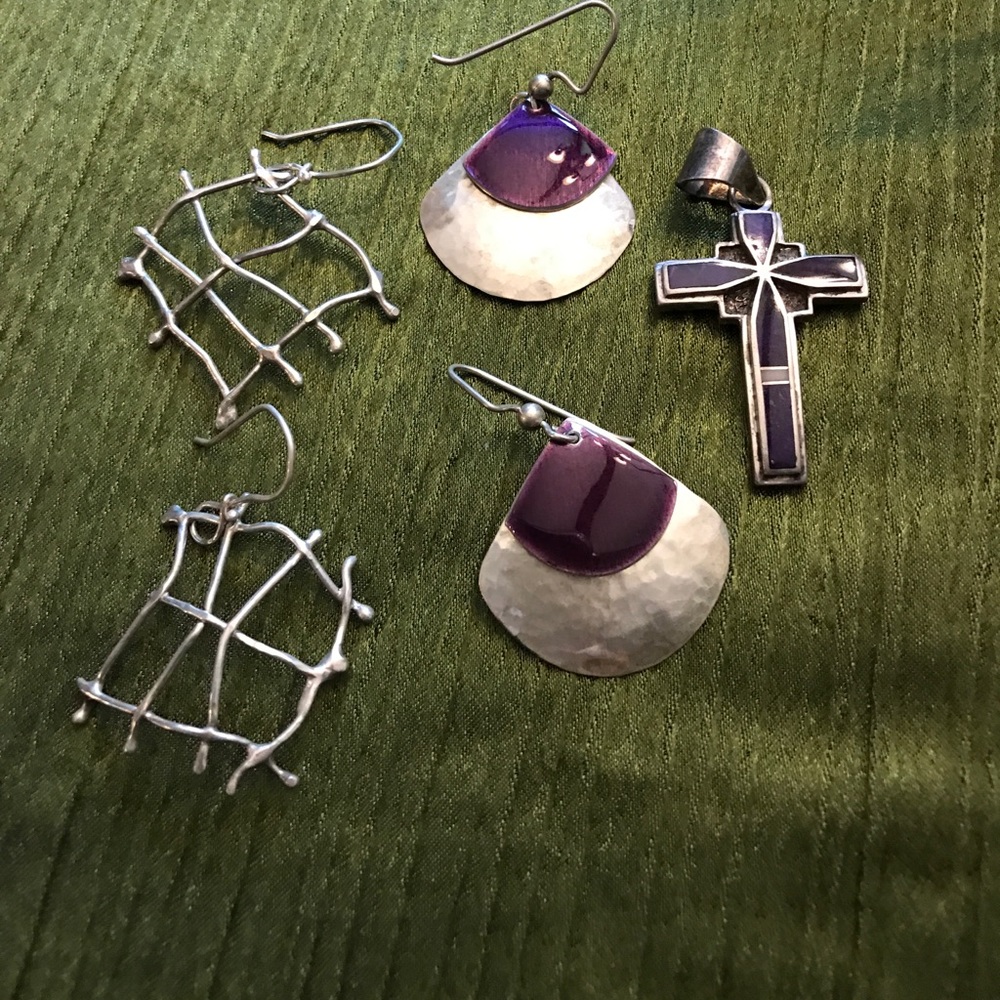 Custom made Jewlery in silver and purple