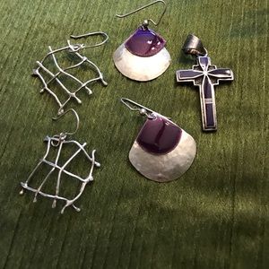Custom made Jewlery in silver and purple
