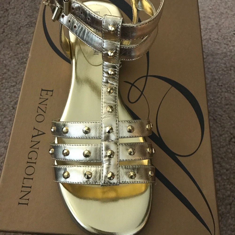 Enzo Angiolini gold sandals