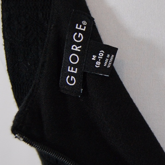 *FREE WITH PURCHASE* Black Patterned Overlay Dress - Picture 6 of 6