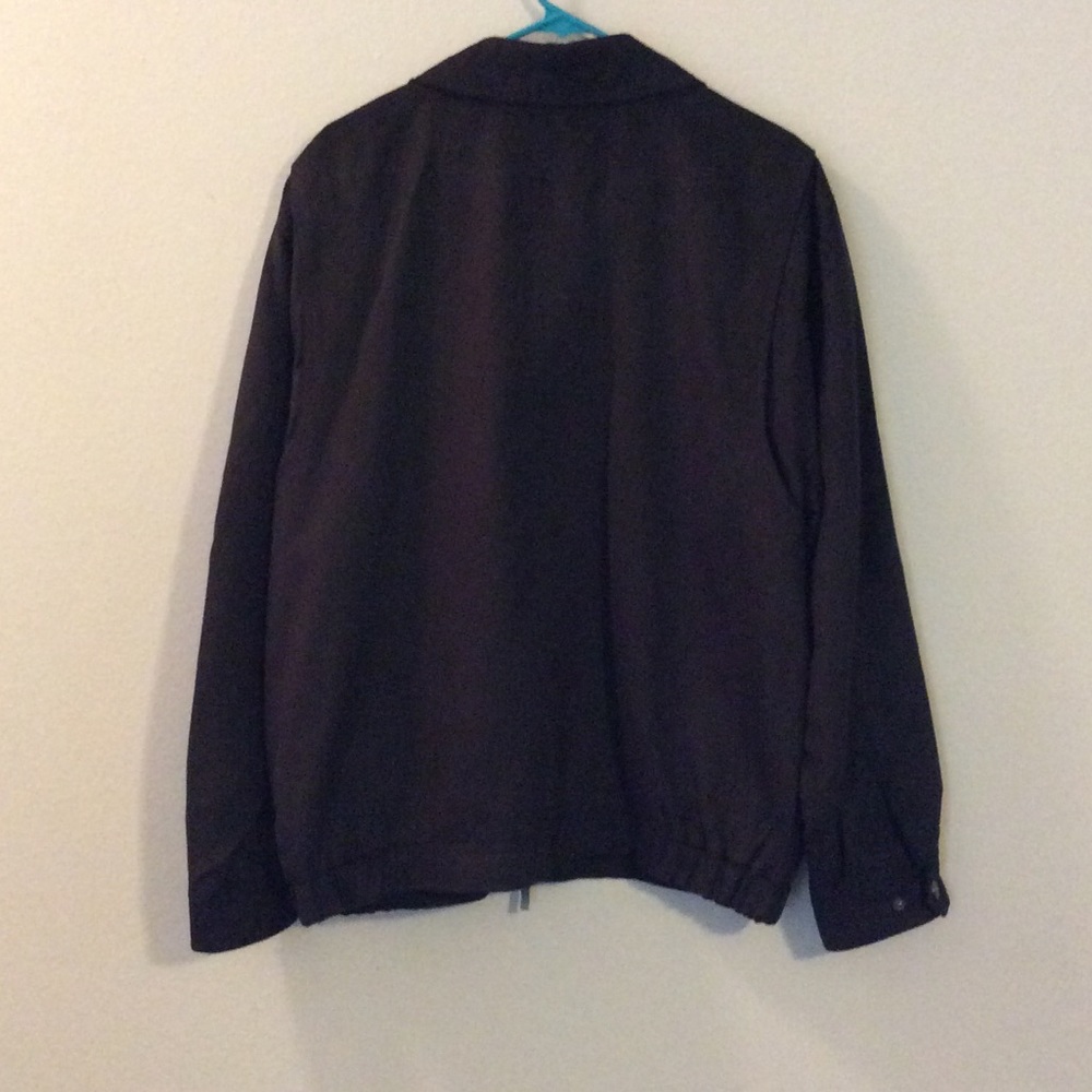 Faux Suede leather Black Bomber Jacket Coat - Picture 5 of 8