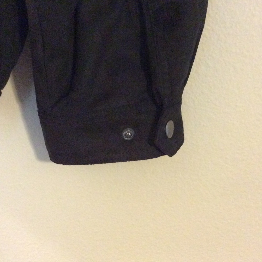Faux Suede leather Black Bomber Jacket Coat - Picture 6 of 8