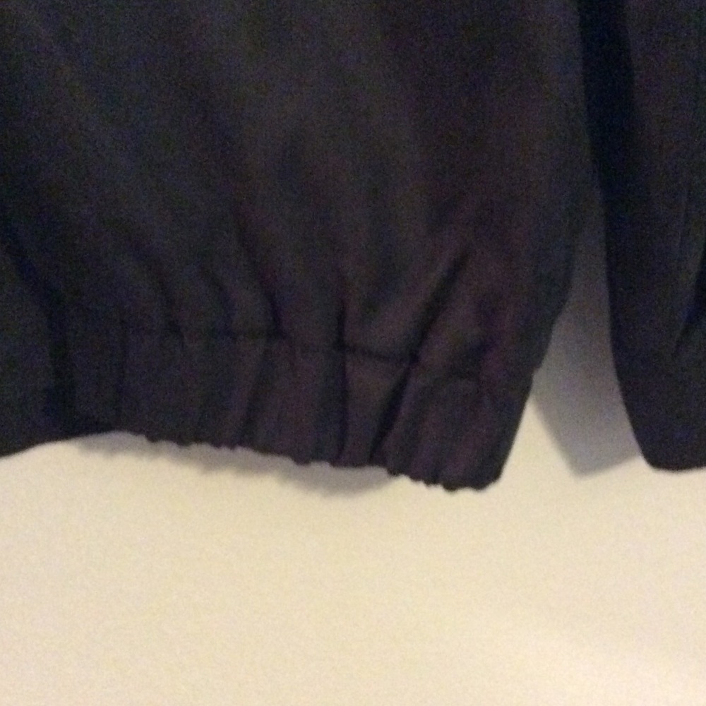 Faux Suede leather Black Bomber Jacket Coat - Picture 7 of 8