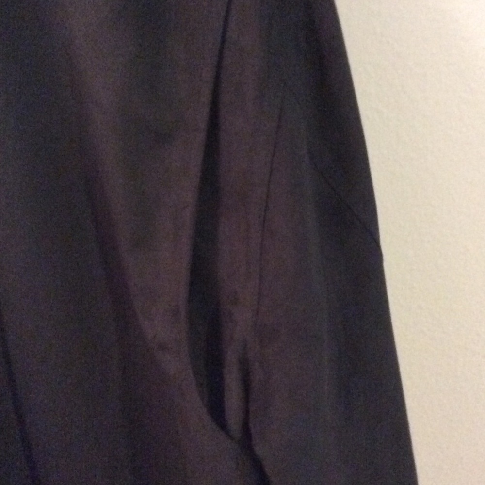 Faux Suede leather Black Bomber Jacket Coat - Picture 8 of 8