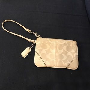 Coach Classic White Wristlet