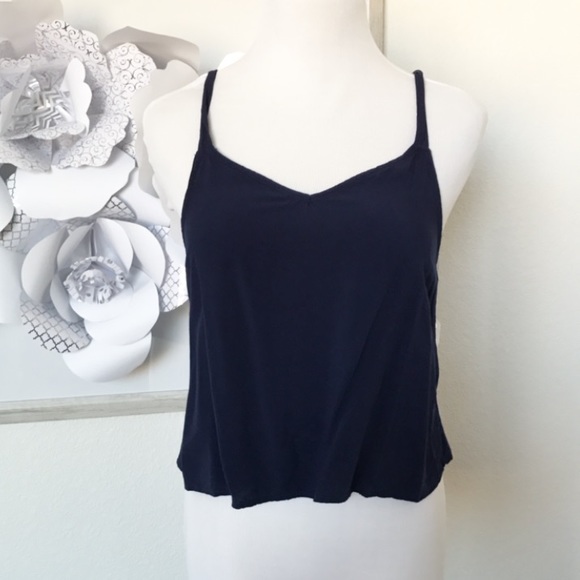 Navy Button Back Top - Picture 4 of 4