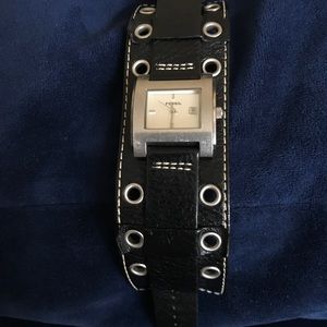 Fossil watch genuine leather cuff