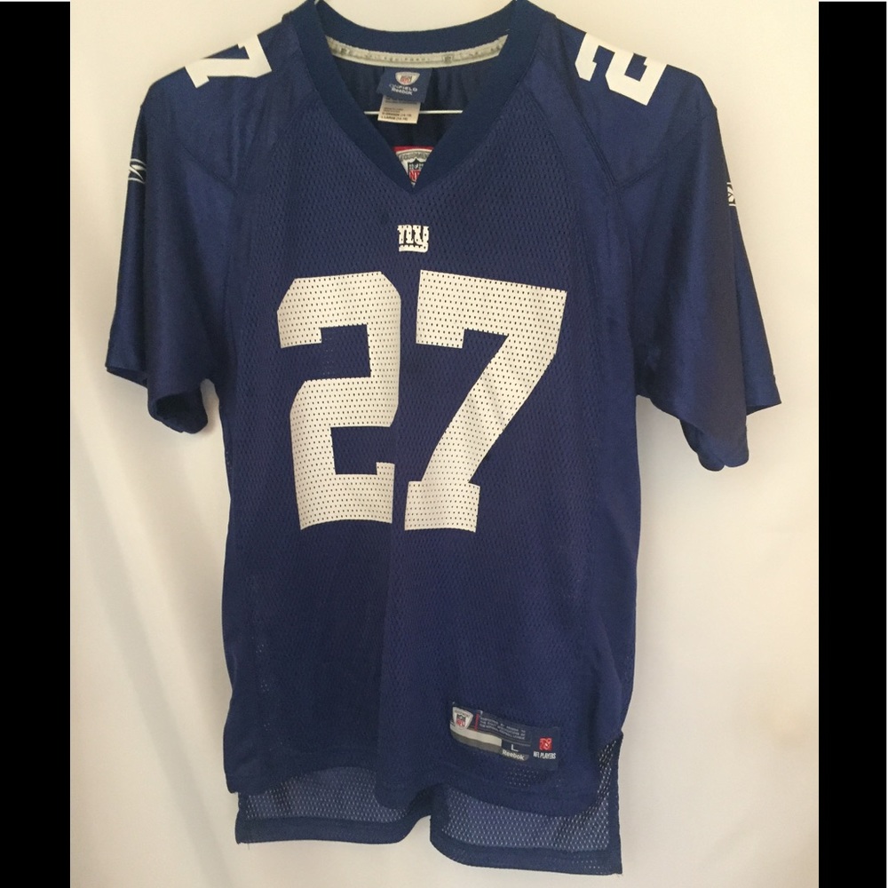 🏈Reebok Kids NY Giants NFL Jersey . # 27 Jacobs🏈