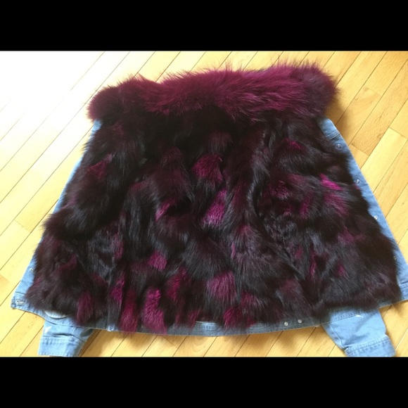 Pink Fur Denim jacket - Picture 5 of 5