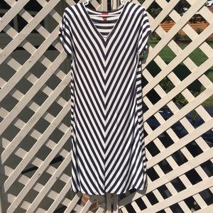 Navy Blue and Tan Tshirt Dress Navy Blue and Tan Tshirt Dress