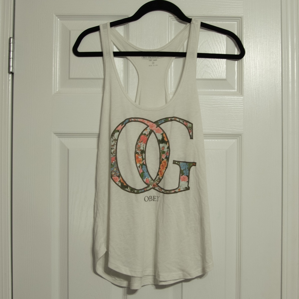 Obey Floral Tank Top