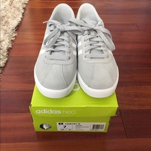 Brand new adidas size 7 grey sneakers!