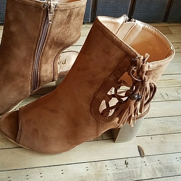 🆕 Pazzle cognac open toe heel - Picture 3 of 5