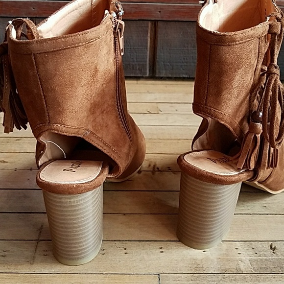 🆕 Pazzle cognac open toe heel - Picture 4 of 5