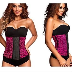 Ann Cherry Animal Print Workout Waist Cincher