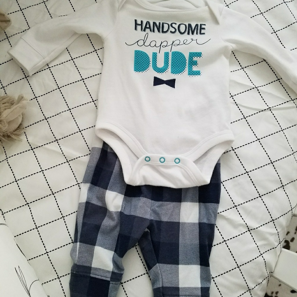 **Sold offline**Handsome Dapper Dude" onsie