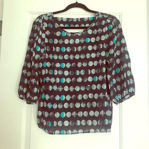 Anthropologie Lunar Eclipse Silk Blouse Anthropologie Lunar Eclipse Silk Blouse