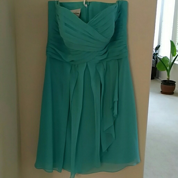 David's Bridal Crinkle Dress Size 10 - Picture 1 of 2