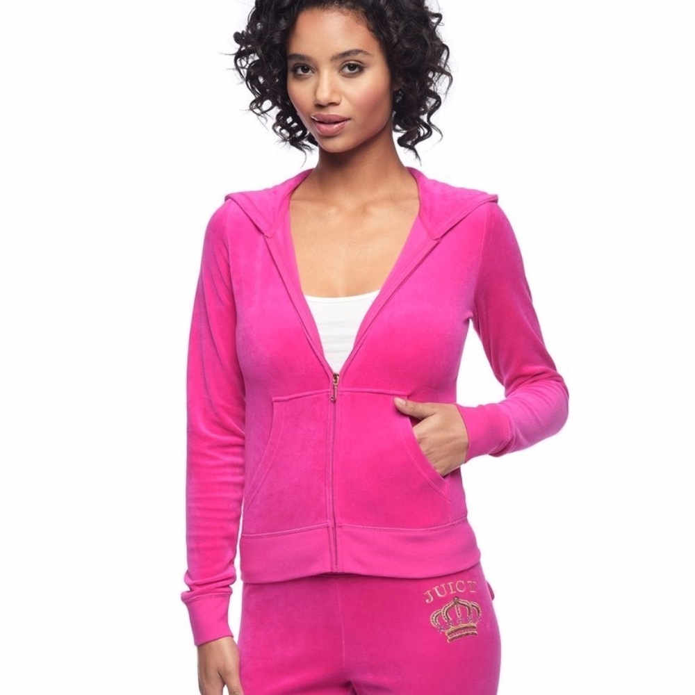 Juicy Couture Black Label Logo Glamor Velour SET M - Picture 2 of 8