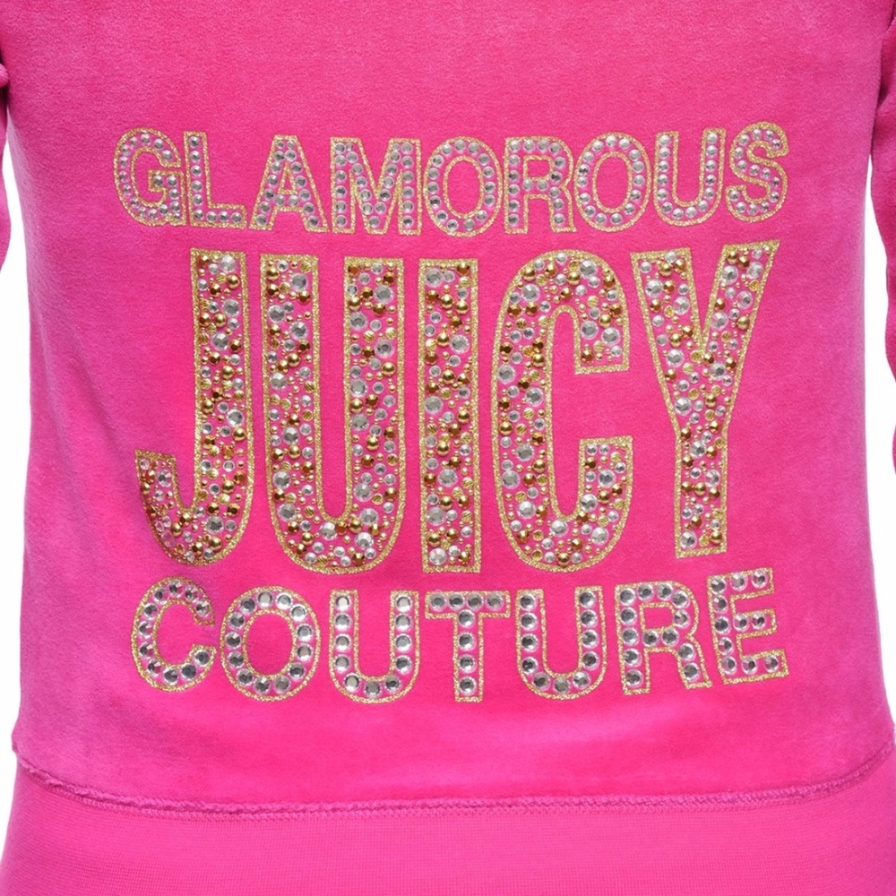 Juicy Couture Black Label Logo Glamor Velour SET M - Picture 4 of 8