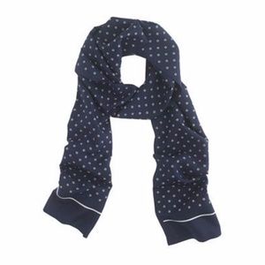 NWT J.Crew Silk Tie Scarf in Navy