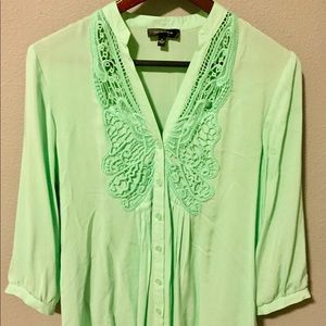 Gorgeous mint blouse