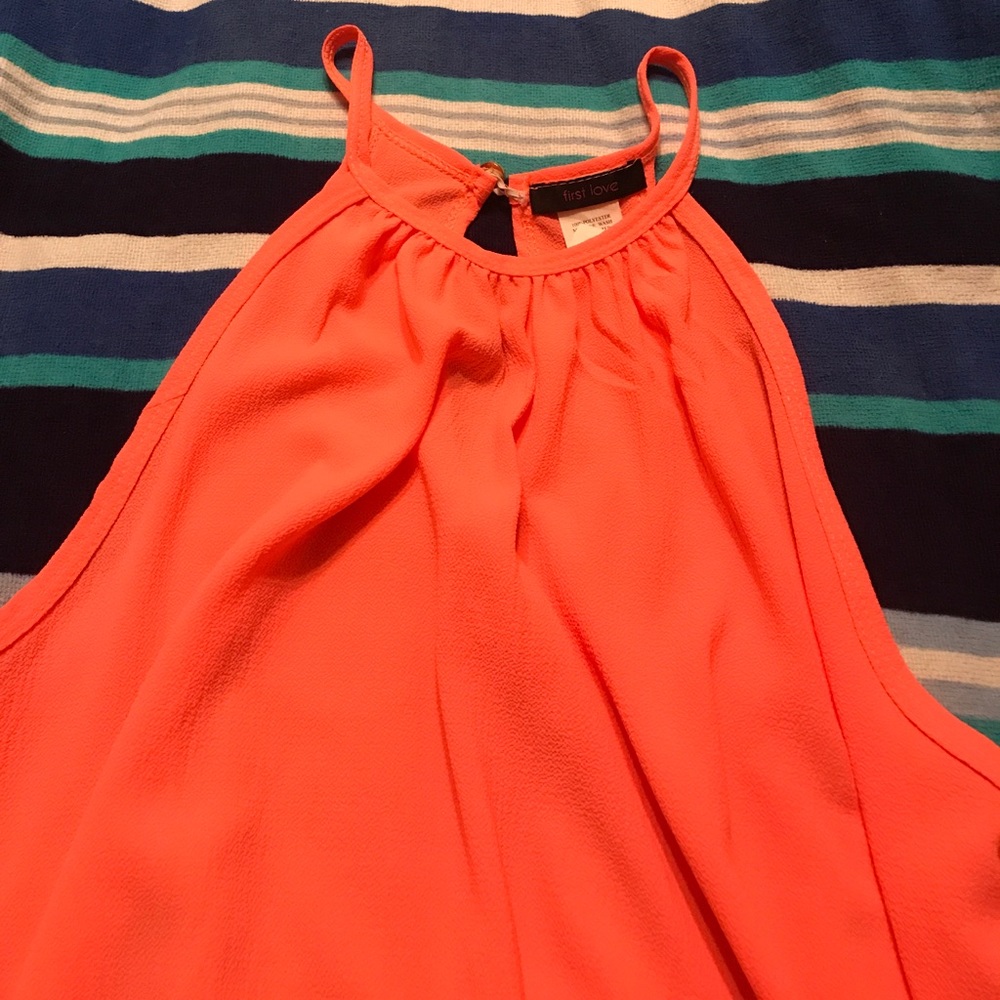 Coral tank top