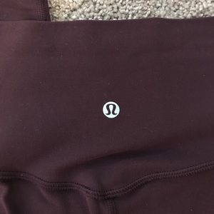 Dark purple lululemon align pant size 4