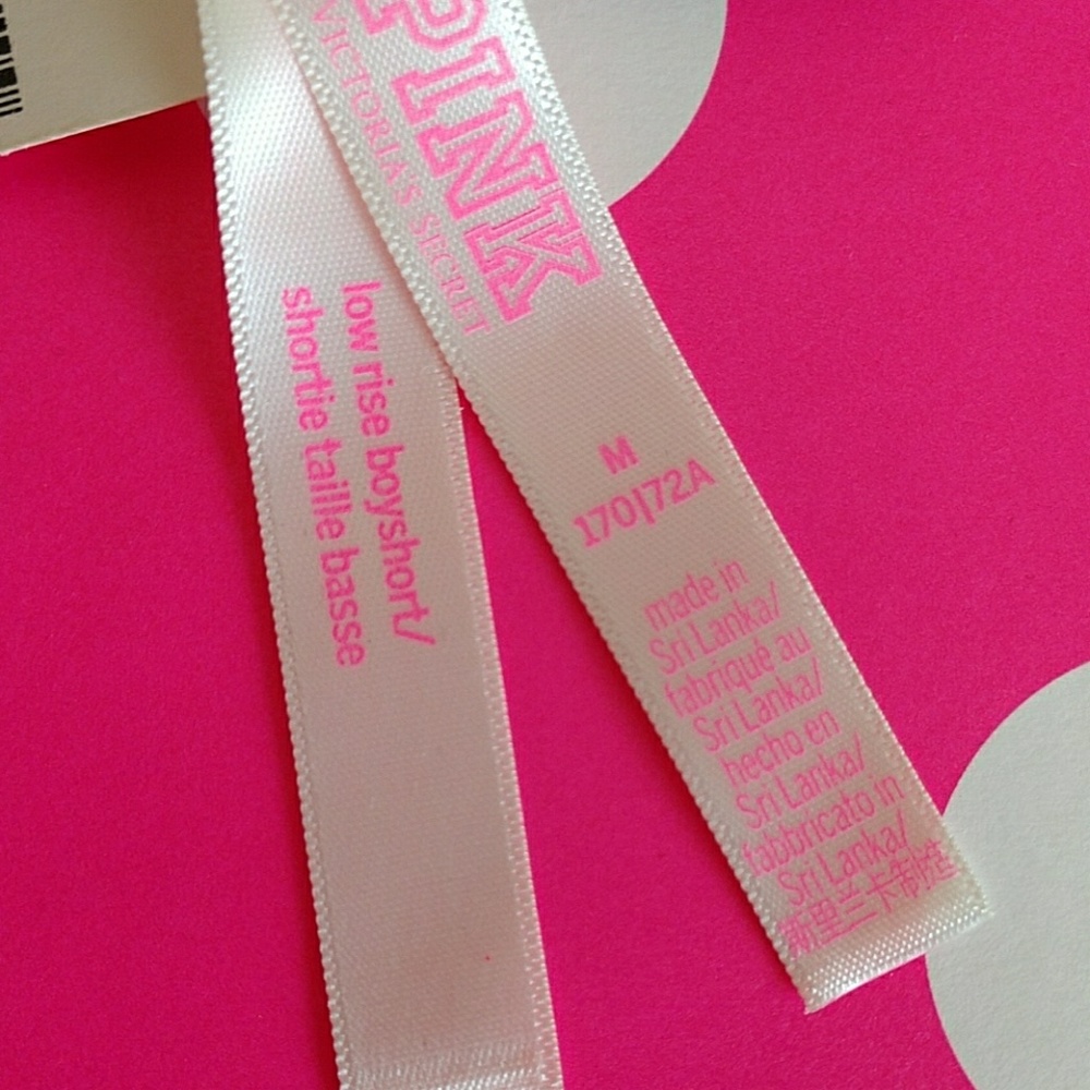 PINK VICTORIA'S SECRET LOGO BOYSHORT SIZE M.nwt - Picture 4 of 4