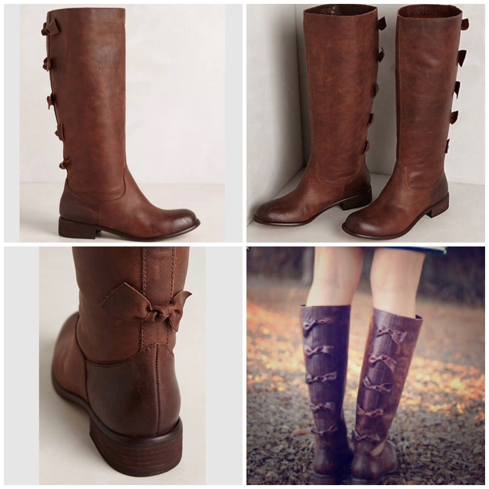 ❌SOLD❌ 9.5 Anthropologie Cultivar Bow Boots