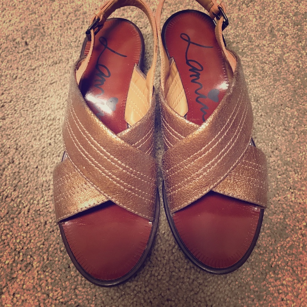 Reduced Lanvin metallic sandals size 6.5